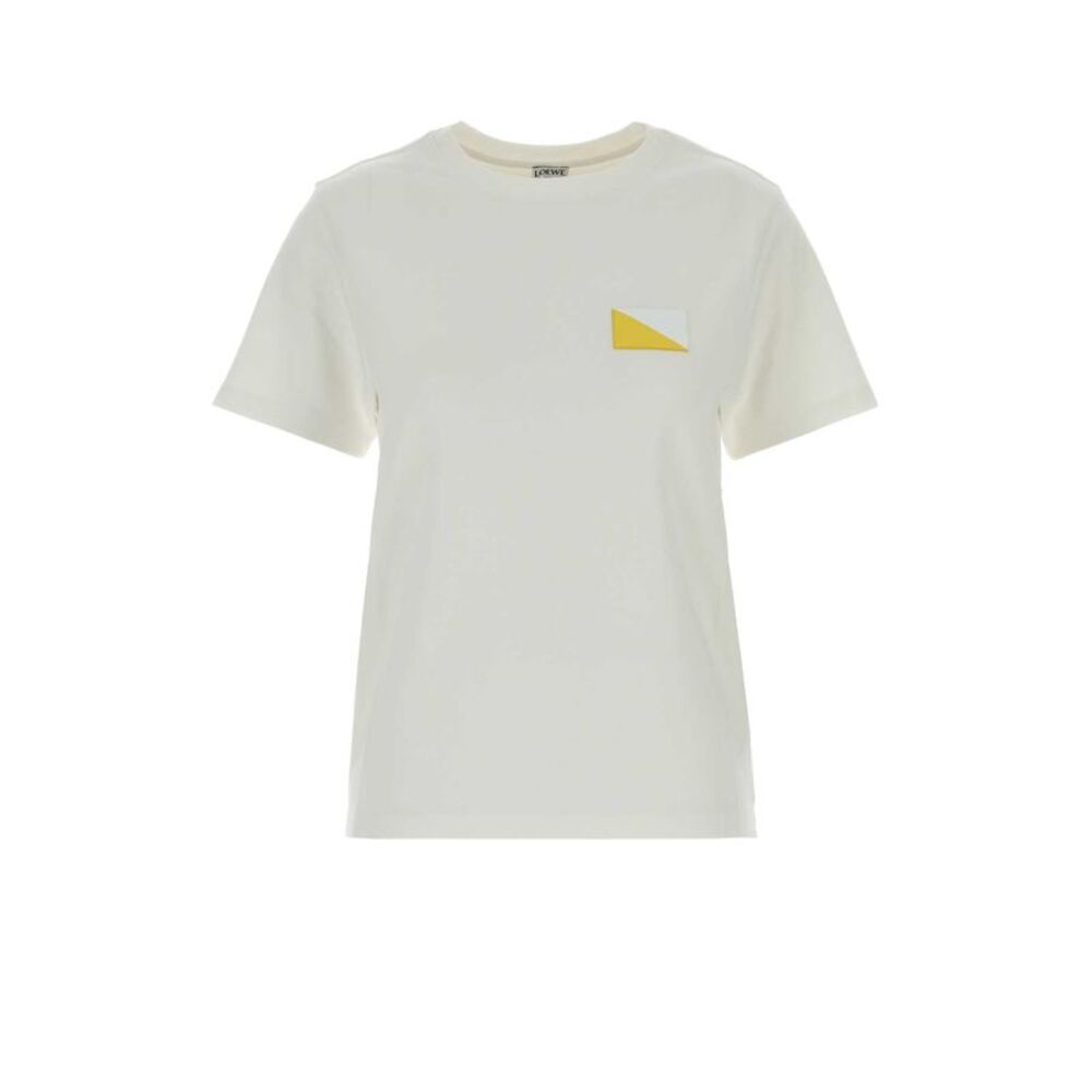 Loewe Women White Cotton Blend T-Shirt
